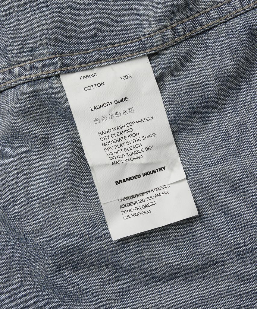 Beulaendideu Western Denim Shirt [Mid Blue]