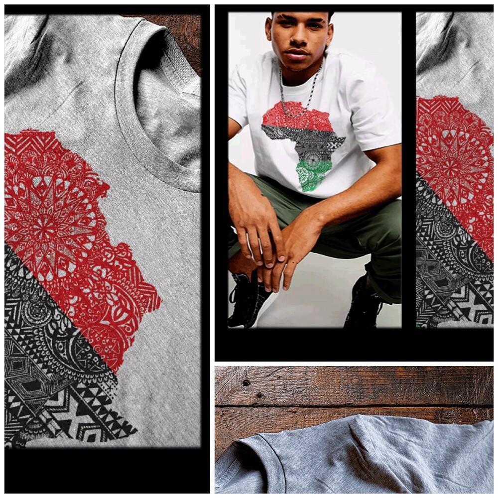 African Map black history month African RBG Panafrican Pride power Unisex T-Shirt XXXL 2000₽