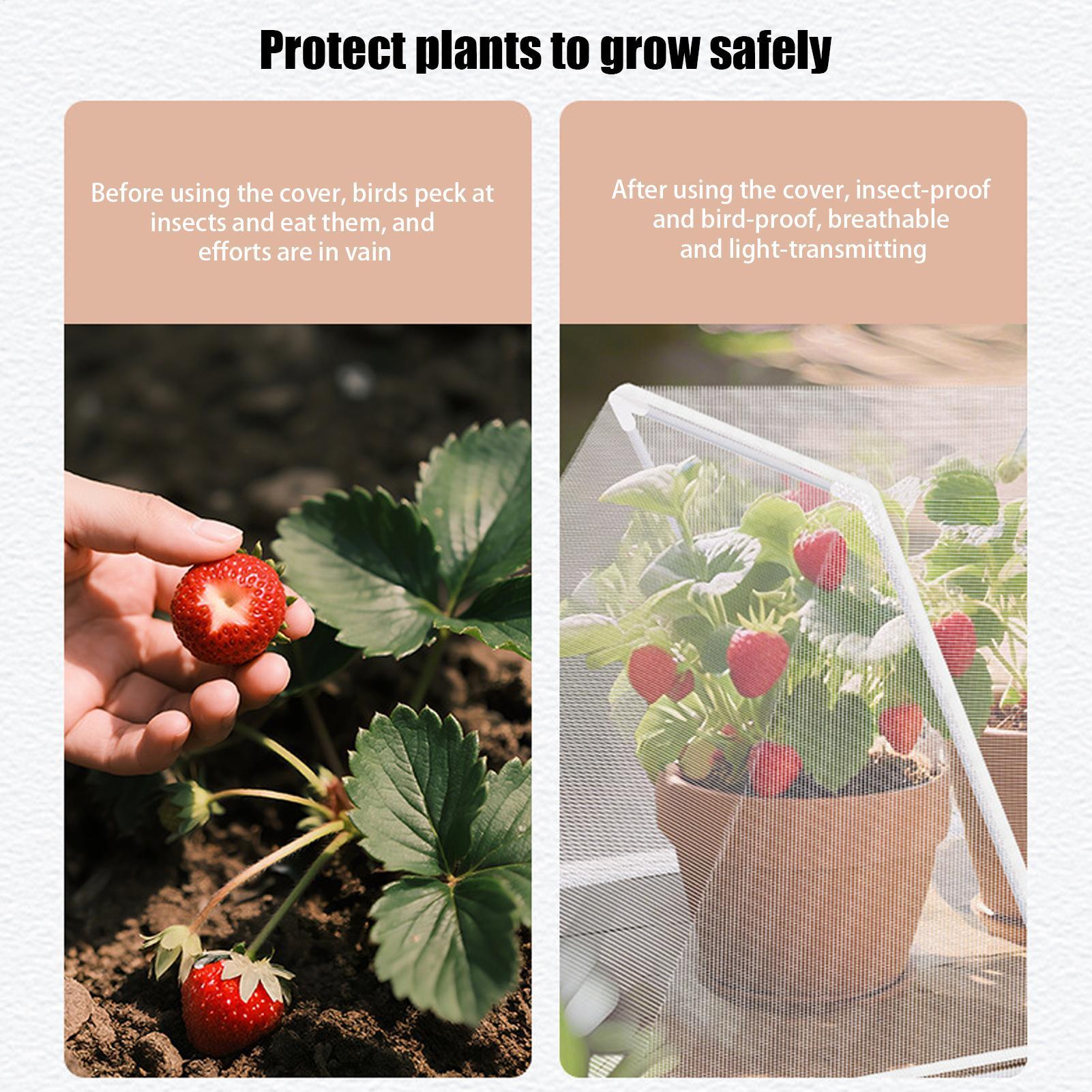 

Складной чехол для защиты растений, сетка от насекомых, сетка для защиты от птиц, сетка для террасы, чехол для изоляции рассады для открытого сада CN