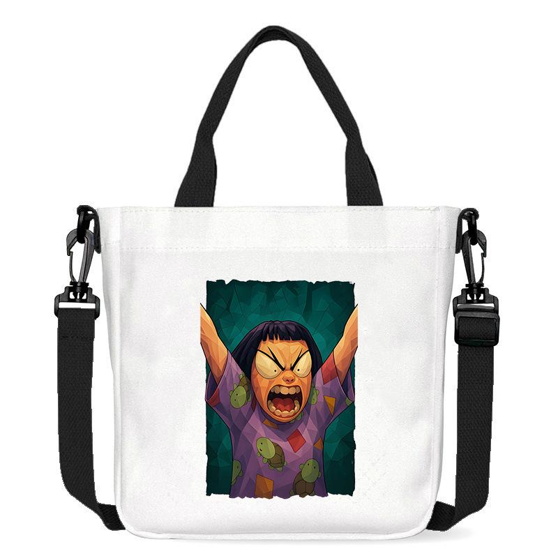 Horký prodej KPOP Dívčí skupina Demon Hunter Tištěná plátěná taška Módní dámská dojížděcí taška přes rameno crossbody