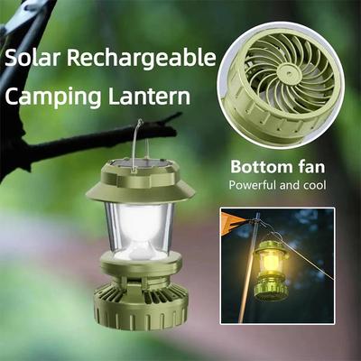 Barbecue Fan Camping Light Rechargeable Tent Environmental Light Outdoor Portable Emergency Work Light Bright Flashlight Fishing Hiking