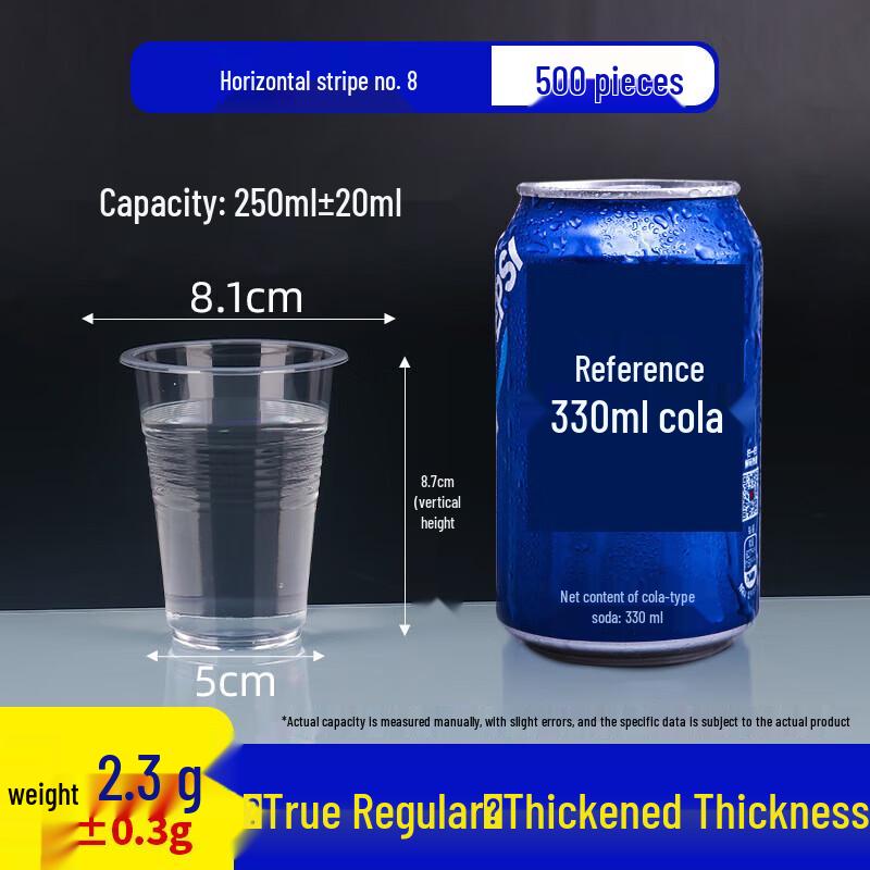 Baisenjie 150ml Einweg-Plastikbecher