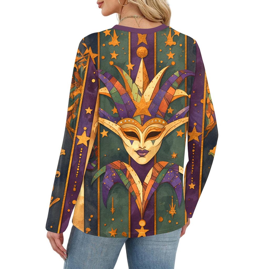 Long Sleeve Shirts For Women Cute Print Graphic Tees Blouses Casual Plus Size Basic Tops Pullover