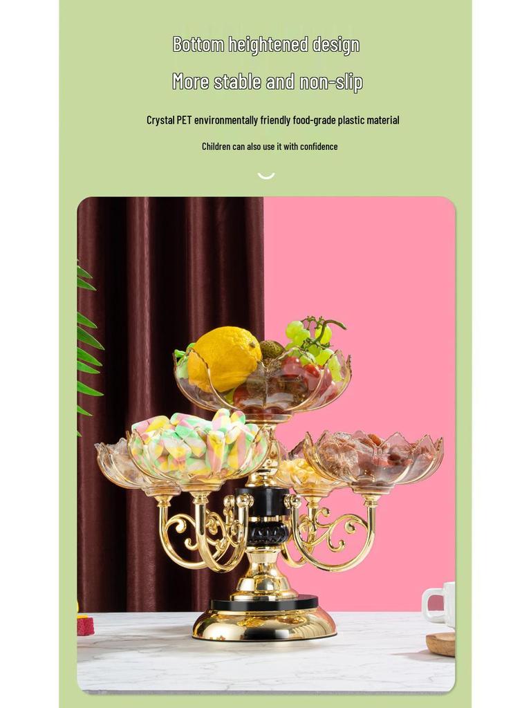 2025 Rotatable Multi-Layer European Fruit & Snack Plate