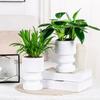 Self Watering Flowerpot with Transparent Bottle and Water Level Indicator for Indoor Plants Self-Absorbing Planter with Double-Layer Ventilation for