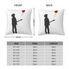 Robert Smith The Cure Banksy Federa Quadrata Poliestere Lino Velluto Zip Creativa Decorazione Copricuscino da Lancio Copricuscino da Letto