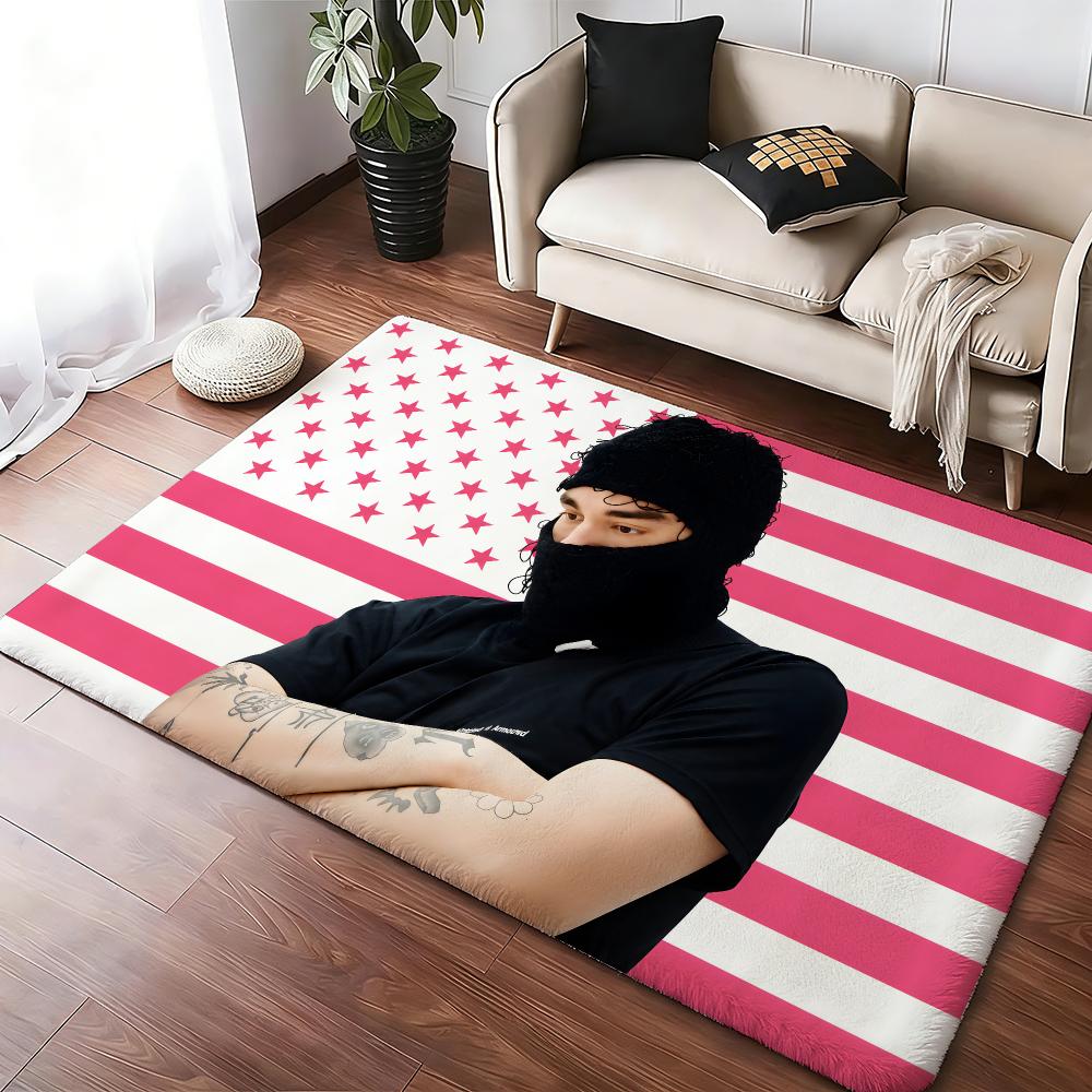 Singer J-Jul Floor Mat Soft Thickened Absorbent Non-Slip Bedroom Living Room Door Mat Home Decor Flannel Rugs