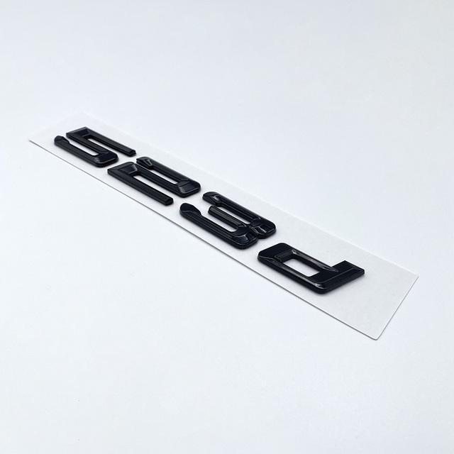Old Glossy Black Number Letters 520d 525d 528d 530d 535d 540d Emblem Sticker For BMW 5 Series E39 E60 E61 F07 F10 F11 G30 G31