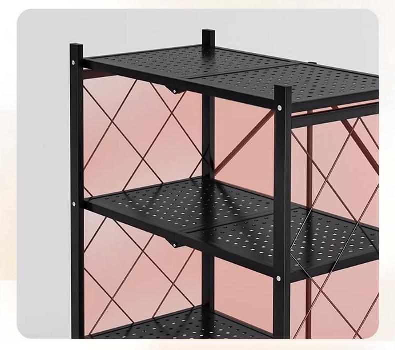 Portable Folding Storage Rack for Study or Living Room