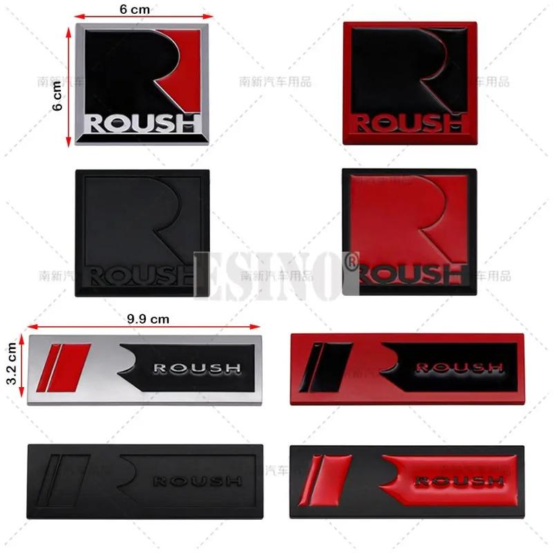 1PC 3D Roush Performance Car Trunk Metal Alloy Adhesive Badge Emblem Body Tailgate Accessories For Mustang Shelby GT GT 500