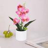 5 Heads Artificial Butterfly Orchid Potted Bonsai Home Garden Balcony Desktop Bedroom Living Room Decoration Fake Plants Bonsai