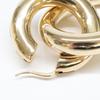 JIL SANDER [Beautiful condition] 925 double hoop earring Gold colorUsed