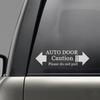 Automatic Car Door Warning Caution Please Do Not Pull Car Styling Decal Sticker