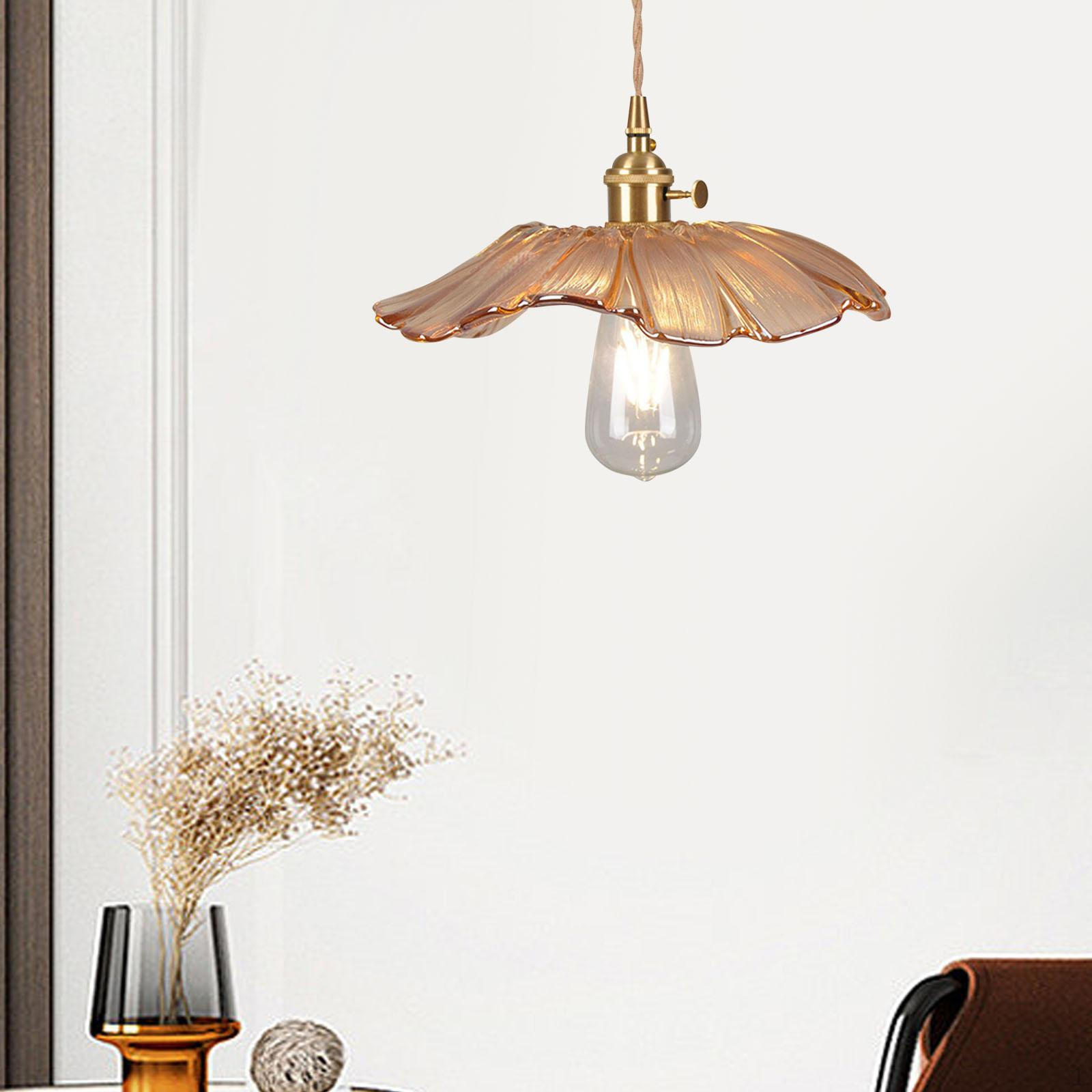 

Цветочный подвесной светильник, декоративная стеклянная подвесная лампа, люстра для ресторана Amber