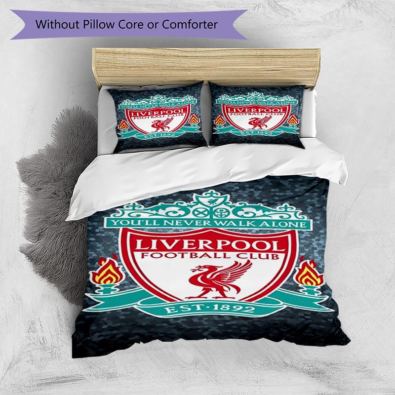 3pcs Duvet Cover Set (1*Duvet Cover + 2*Pillowcase, Without Core),Football team.C Print Bedding Set, Bedroom Decor, All‑Season, Birthday Gift