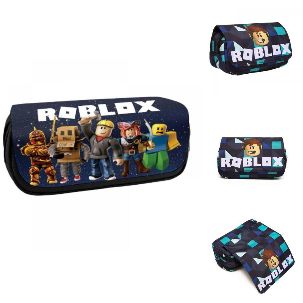 Roblox 3D Cartoon Federmäppchen mit zweilagigem Design für Schüler