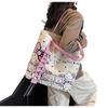 Women's Cute Cartoon Canvas Tote Bag - Large Capacity, Versatile Single Shoulder Commute Bag