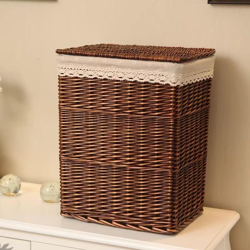 Handun Hand-Woven Lidded Storage Basket
