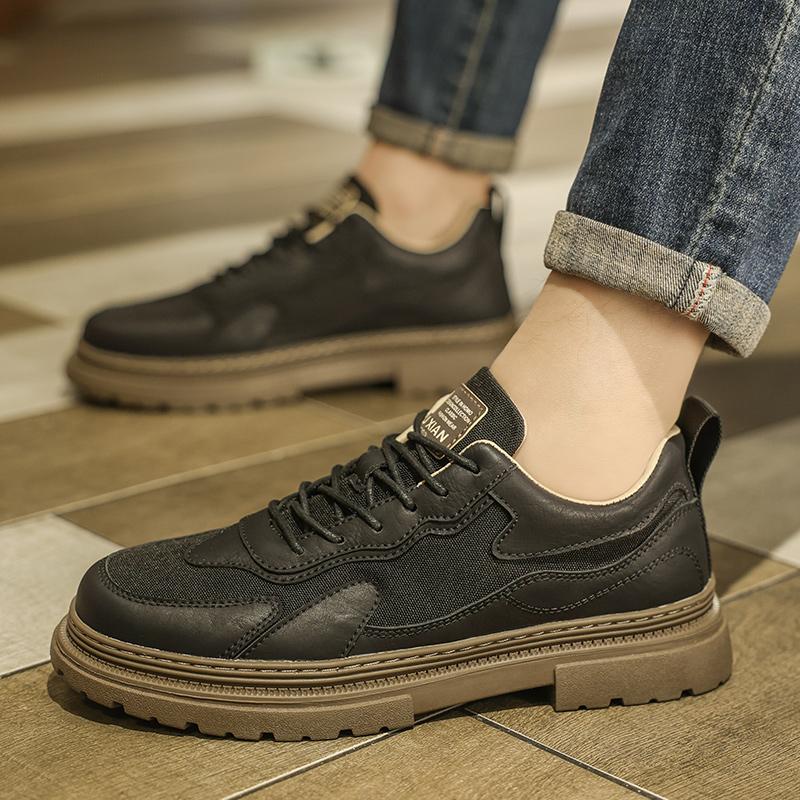 Four Seasons Men's Casual Shoes Comfortable and Breathable Design Youth Outdoor Walking Exercise Daily Office Men's Shoes