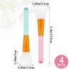 4pcs Silicone Face Mask Brush Mask Applicator Tool Soft Silicone Facial Mud Makeup Brushes Hairless Face Masks Beauty Applicator Tool for Body Lotion