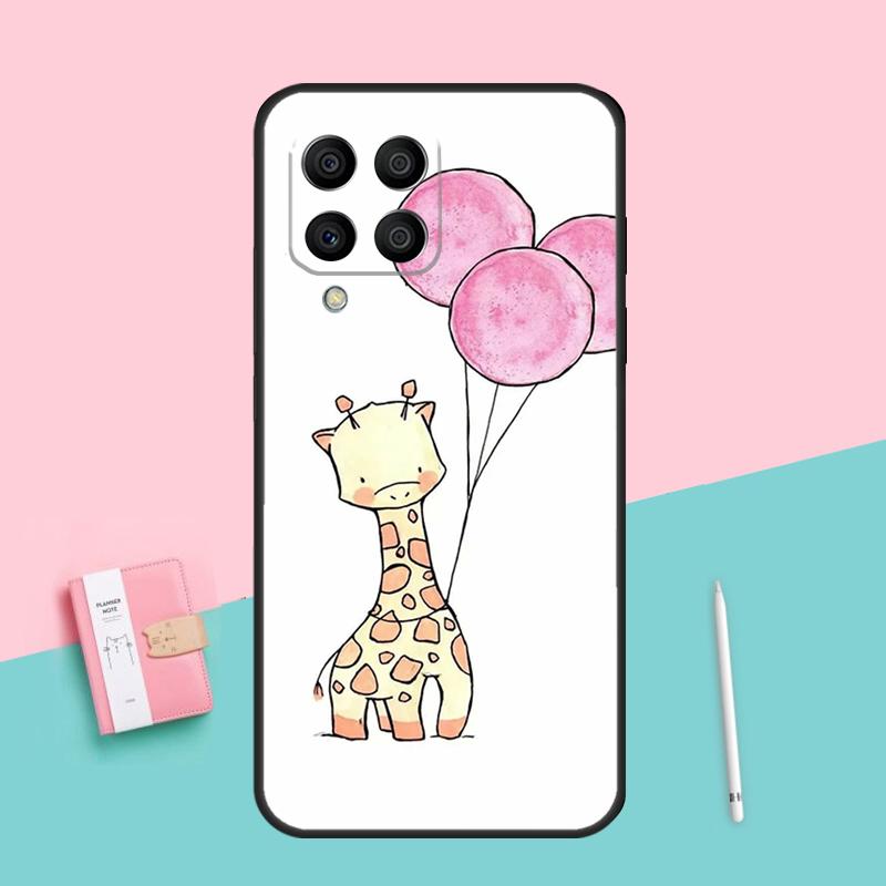 Cute Cartoon Animal Giraffe For Samsung Galaxy M52 M32 M06 M16 M13 M14 M33 M12 M31 M55 M15 M11 M21 M35 M53 M34 M54 Case