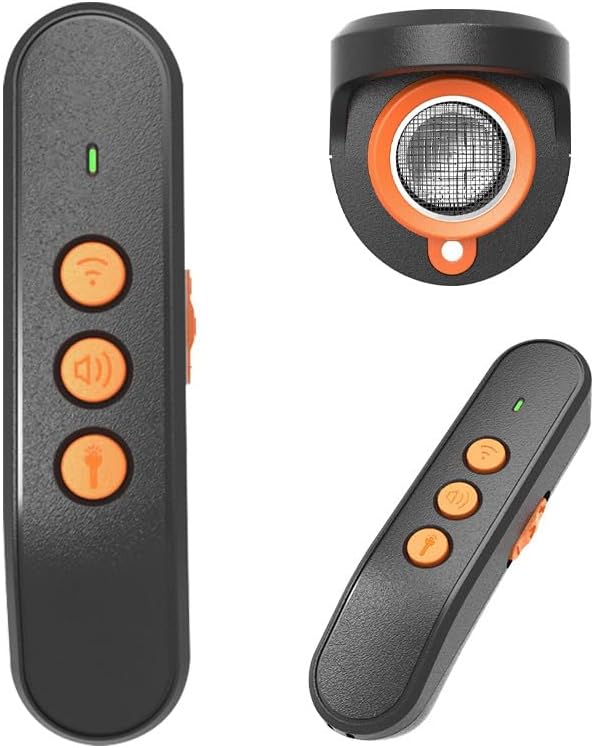 Rechargeable Ultrasonic Anti Bark Device 25FT Range 40kHz Dog Trainer Portable with LED Light for Small Medium Large Dogs