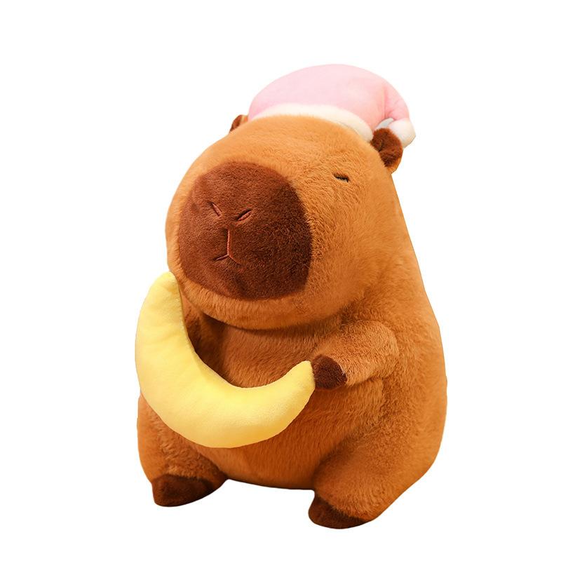 New Good Night Kapibala Doll Plush Toys Girls Nightcap Star Capybara Doll Doll
