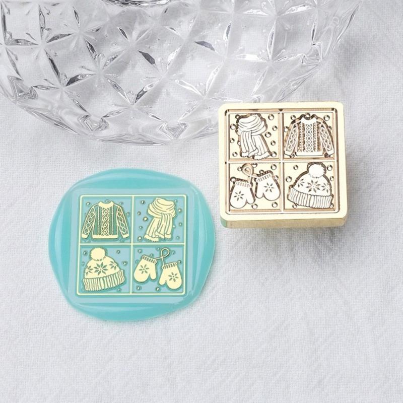 Butterfly Wax Seal Stamp Brass Head Winter Themed Sealing Waxed Stamp for Invitation Card Scrapbooking Decorations