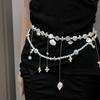 Starfish Double Layer Seashell Waist Chain Conch Pendant Belly Chain  Vacation