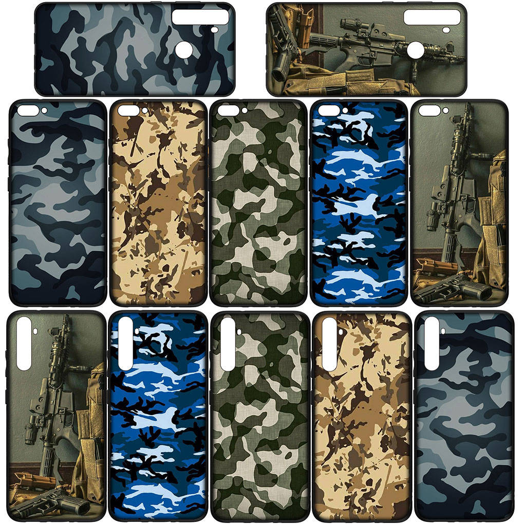 Kryt na telefon pro Samsung Galaxy S25 S24 S23 iPhone 16 15 Xiaomi Redmi Note 14 13 12 16E X 11 Pro Max Moto Huawei Camo Vojenský Armádní Kamufláž Umělecký Kryt