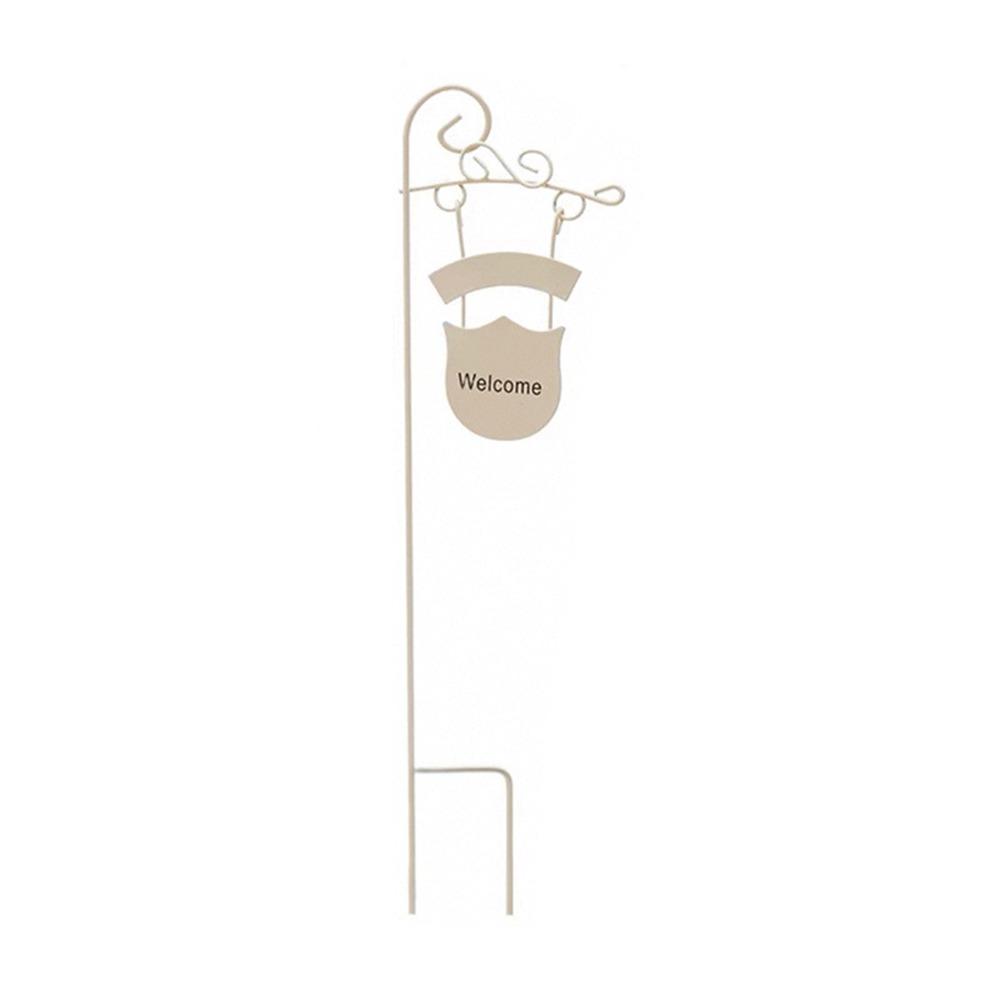 Metal Dollhouse Furniture White Rusty Photo Props Mini Arch Gate Desktop Ornament Rocking Chair Bonsai Board Stake Fairy Garden