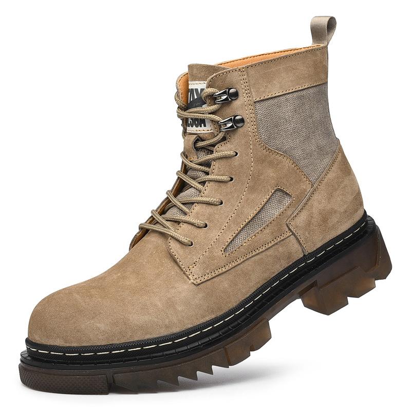 

Весна Осень Мужские Ботинки Винтажные Мужские Повседневные Ботинки Уличные Ботильоны Модная Обувь Мотоциклетные Замшевые Ботинки Мужская Удобная Обувь 42