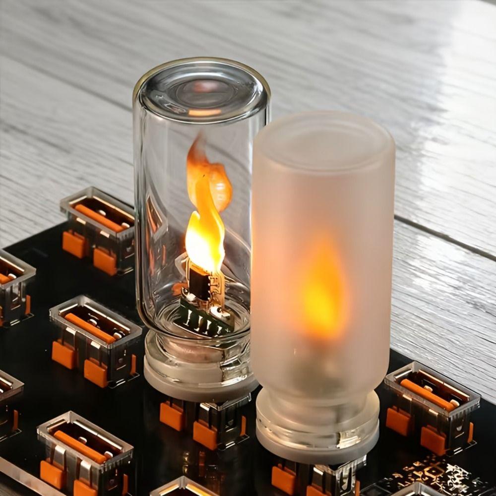 Flame Ambient Light USB Night Light Warm Yellow Bulb Decorative Lighting  Hallway