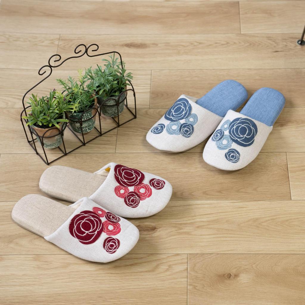 Sybilla Senko Kanthal Size L 47121 Slippers, (approx. 24-26cm), Red,