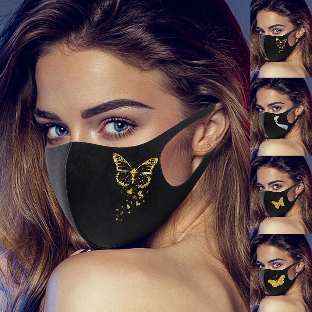 2021 Happy New Years Adult Fashion Washable Reusable Pollution Cover Face