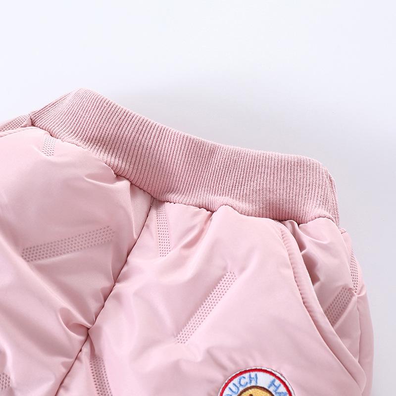 Kids' Winter Windproof Velvet-Lined Cotton Pants