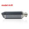 Sclmotos- 35-51mm Motorcycle Scooter ATV Exhaust Muffler Pipe Escape Moto for Honda CBR250 CB400 YZF FZ400 Z750 NINJA TMAX530