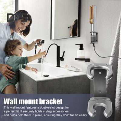Suporte de parede para alisador de cabelo Dyson Airstrait HT01, suporte organizador e resistente para alisamento de cabelo em metal, economiza espaço