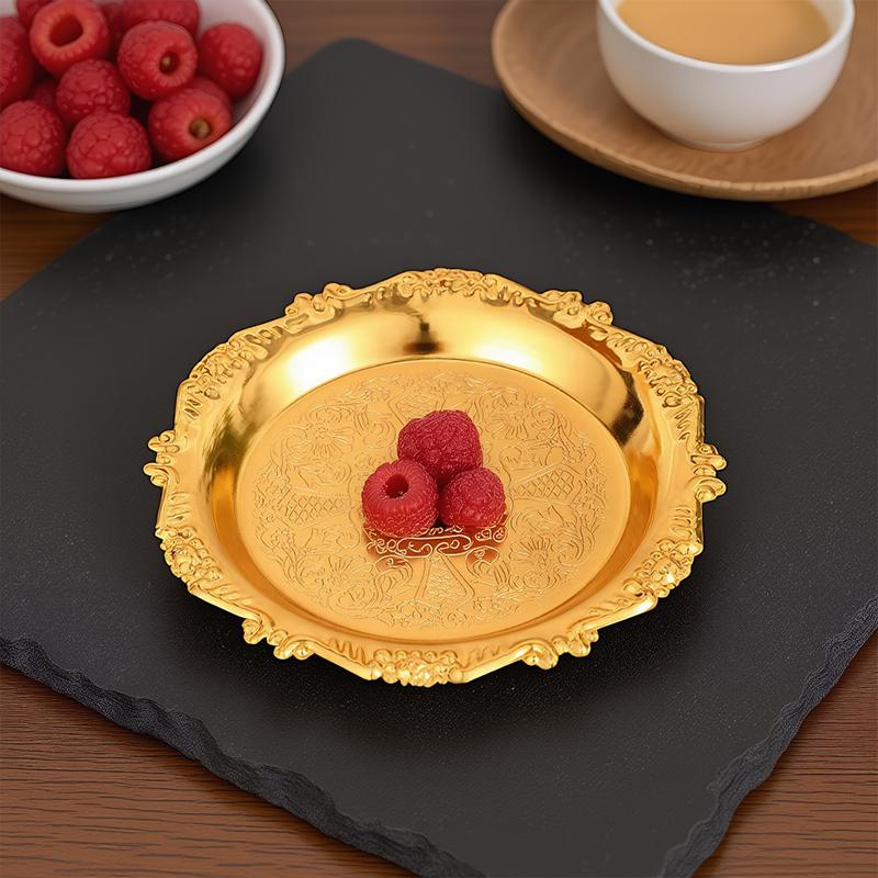 4palcové embosované květinové designové luxusní podložky pod šálky na čaj dárek žáruvzdorné podložky párty stolní nádobí sváteční dekorace zlatá/stříbrná
