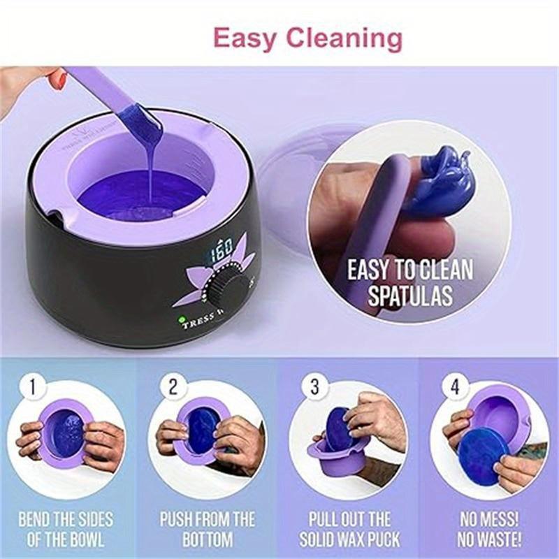 Silicone Wax Warmer Liner Pot Removable Silicone Bowl Microwave Melting Waxing Replacement Non-Stick Pan Liner Easy Clean