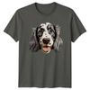 Cute English Setter Dog Portrait Graphic TShirt
