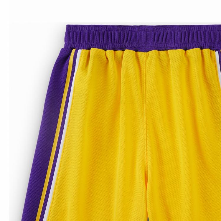 Nike X NBA Collaboration Los Angeles Lakers Icon Series Lightweight Breathable Fashion Sports Shorts Kids Shorts HJ7716-728