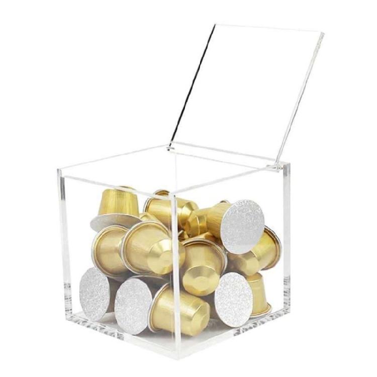 Nordico Trasparente Antipolvere per Custodia con Coperchio Organizer Portacapsule Caffè Tazza R