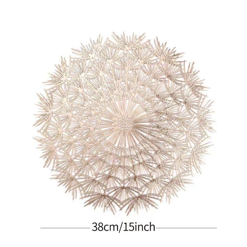 Dandelion Placemat Nordic Western Restaurant Insulation Mat Dining Table Mat Solid Color Home Decoration Mat
