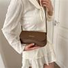 Mode Femme Élégant Premium PU Cuir Sac à Bandoulière Voyage Sortie Sac Sling Sac à Main Bandoulière Pochette Couleur Unie Élégante