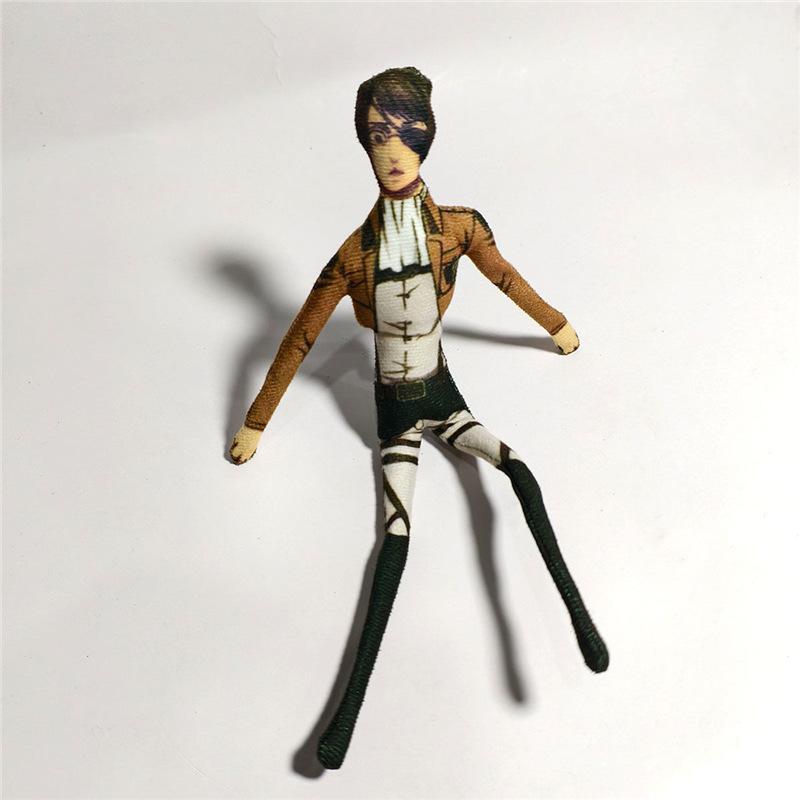 Anime Attack On Titan Levi Cosplay Plüschpuppe Körper Draht Skelett Action Stoffpuppen Zubehör Ornament Geschenke 28cm