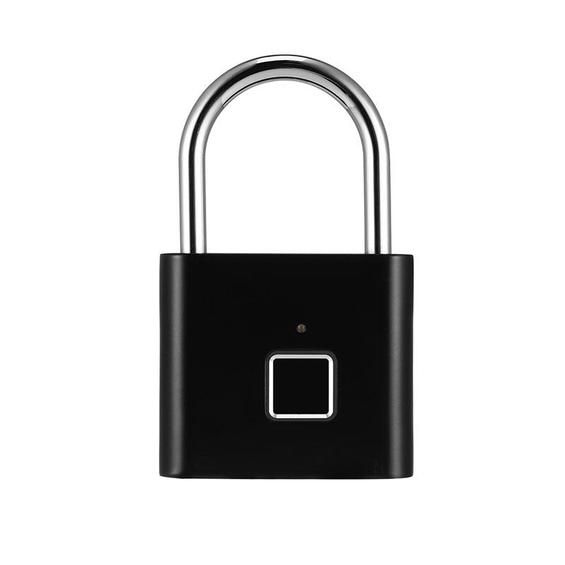 Smart Fingerprint Padlock High Security Waterproof Luggage Backpack Suitcase Gate Gym Locker Door Fingerprint чёрный