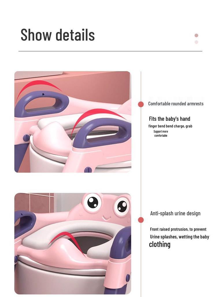 Trapezoidal Potty Seat & Step Stool for Kids