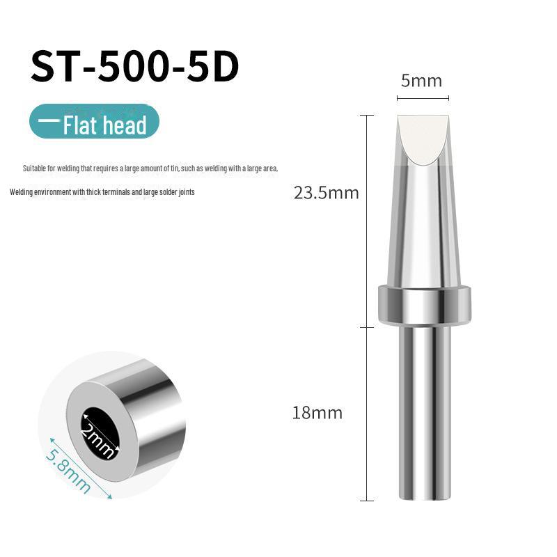 205H Universal High-Frequency Soldering Iron Tips: Sharp, Horseshoe, Knife, and Flat Heads for 500 Series