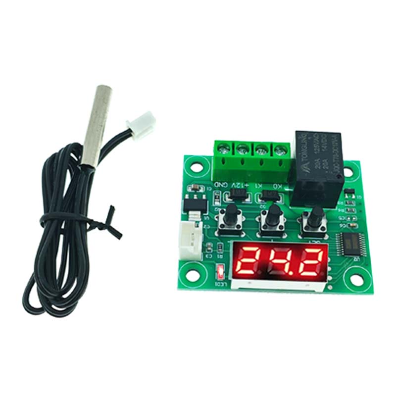 W1209 DC 12V Heat Cool Digital Thermostat Temperature Controller Miniature Thermostat Temperature Control Switch Panel XH-W1209